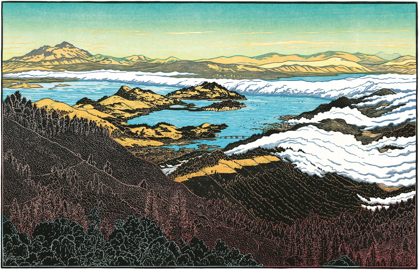 1967年　T.TOMIYA 頓宮隆輔　8号『風景画』/画寸46cm×38cm/ 1967年 T.TOMIYA 頓宮隆輔 8号『風景画』/画寸46cm×38cm 【公式通販】